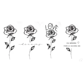 American Blackwork Roses tetoválás csomag