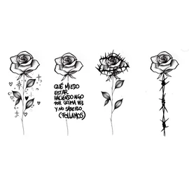 American Blackwork Roses tetoválás csomag
