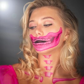 barbie lemosható arctetoválás