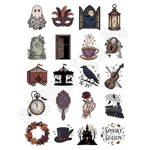 lemoshato tetovalas halloween pakk minimalista rajz 9
