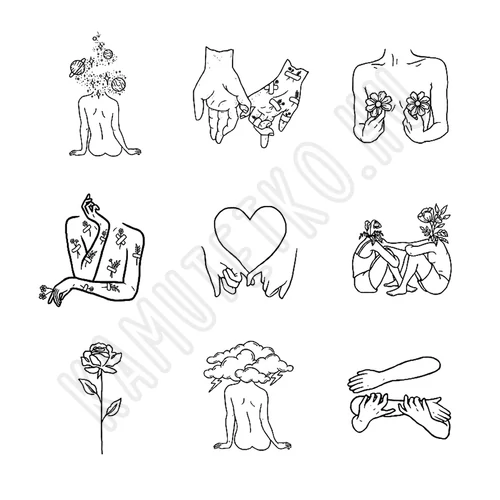 line art lemoshato tetovalas