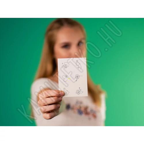 Minimalista lemosható tetoválás szív