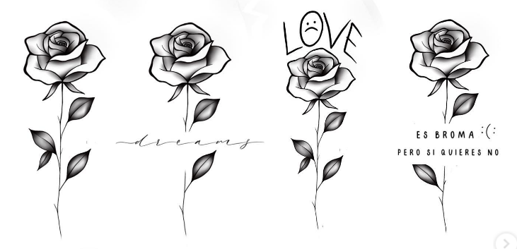 American Blackwork Tattoo - Roses 1